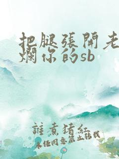 把腿张开老子臊烂你的sb