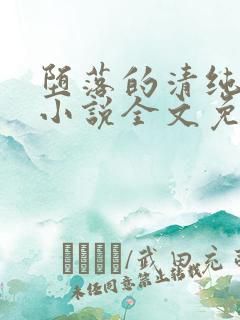 堕落的清纯校花小说全文免费