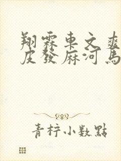 翔霖车文爽到头皮发麻河马的秘密