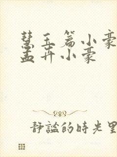 慧玉篇小豪续上孟卉小豪