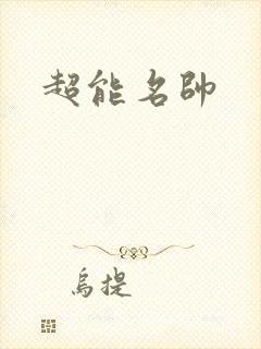 超能名帅