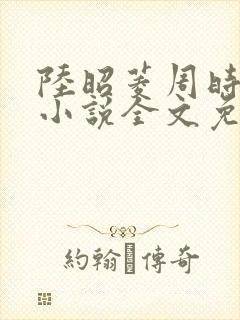 陆昭菱周时阅的小说全文免费阅读