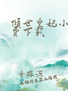 倾世皇妃小说免费下载