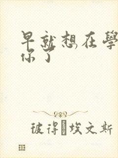 早就想在学校要你了