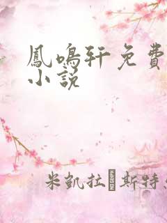 凤鸣轩免费言情小说