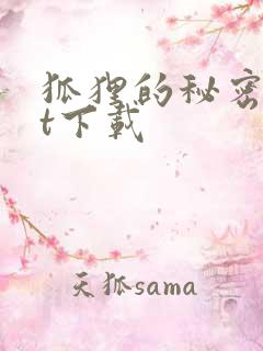 狐狸的秘密txt下载