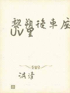 黎朔后车座上SUV里