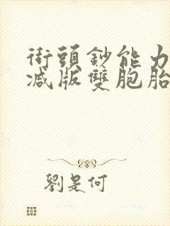 街头钞能力无删减版双胞胎