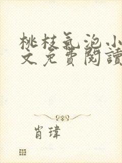 桃枝气泡小说全文免费阅读