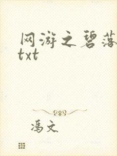 网游之碧落黄泉txt
