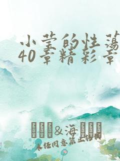小莹的性荡生活40章精彩章节