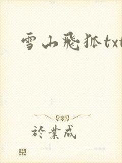 雪山飞狐txt
