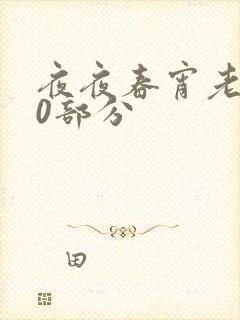 夜夜春宵老扒40部分