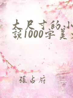 大尺寸的小黄说说1000字美文