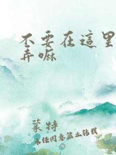 不要在这里回家弄嘛