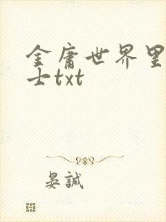 金庸世界里的道士txt