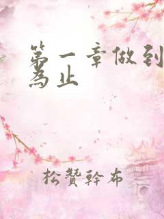 第一章做到你松为止