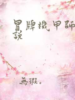 冒牌机甲师 小说