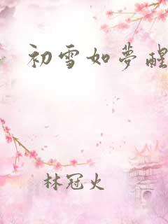 初雪如梦醒