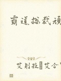 霸道总裁顽劣妻