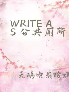 WRITE AS 公共厕所