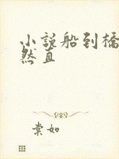 小说船到桥头自然直