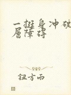 一挺身冲破了那层障碍