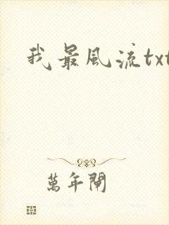 我最风流txt