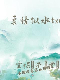 柔情似水txt