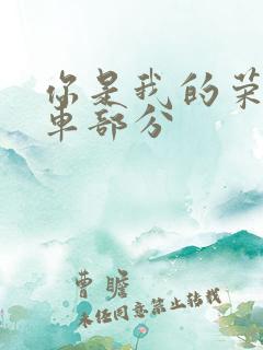 你是我的荣耀开车部分