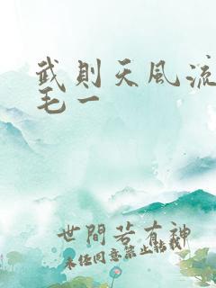 武则天风流艳情毛一