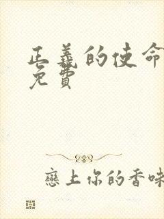 正义的使命全文免费