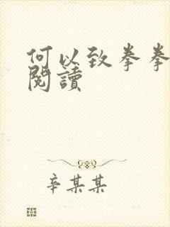 何以致拳拳全文阅读