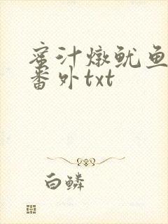 蜜汁炖鱿鱼全文番外txt