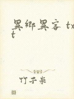 异乡异客 txt