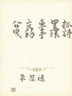 公交车里抓着摇曳的手环诗情