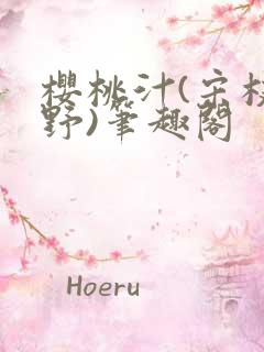 樱桃汁(宋枝江野)笔趣阁