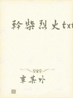 干柴烈火txt