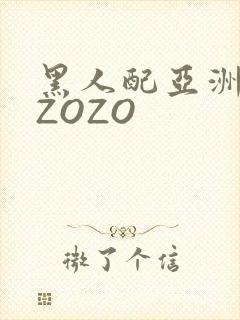 黑人配亚洲女人ZOZO