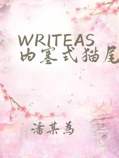 WRITEAS内塞式猫尾