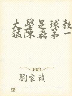 大学足球教练王猛陈磊第一篇