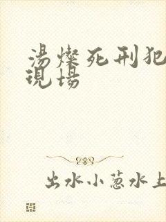 汤灿死刑犯枪决现场