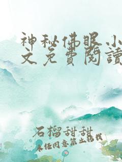 神秘佛眼小说全文免费阅读