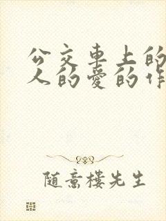 公交车上的陌生人的爱的作文