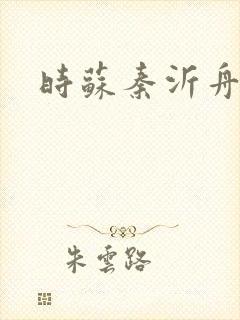 时苏秦沂舟小说