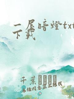 一屋暗灯txt下载