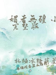 媚者无疆 小说 完整版