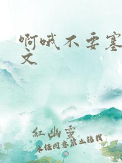 啊哦不要塞了虐文