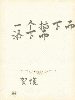 一个插下面一个添下面