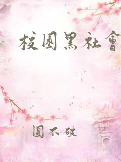 校园黑社会小说